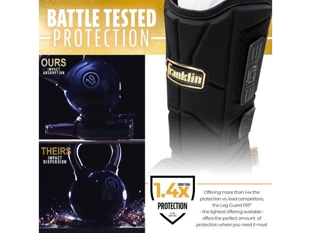 Franklin Sports Baseball + Softball Leg Guard - PRT Series Adult Shin + Foot Shield for Batting - Protective Leg + Ankle Guard with Toe Plate -...