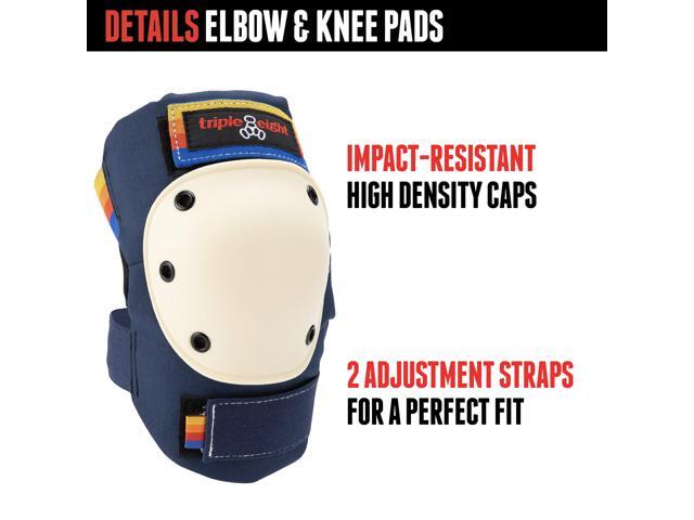 Triple Eight Saver Series 3-Pack Pad Set Ideal for Skateboarding, In-line Skating, Roller Skating, and Biking
