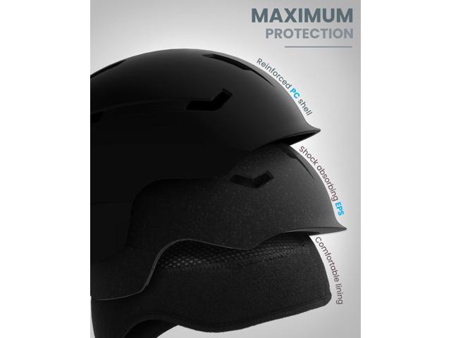 OutdoorMaster Ski Helmet Set,Snowboard Helmet with Goggles for Adults - Durable PC Shell, Protective EPS Foam & 10 Cooling Vents -Snow Helmets for...