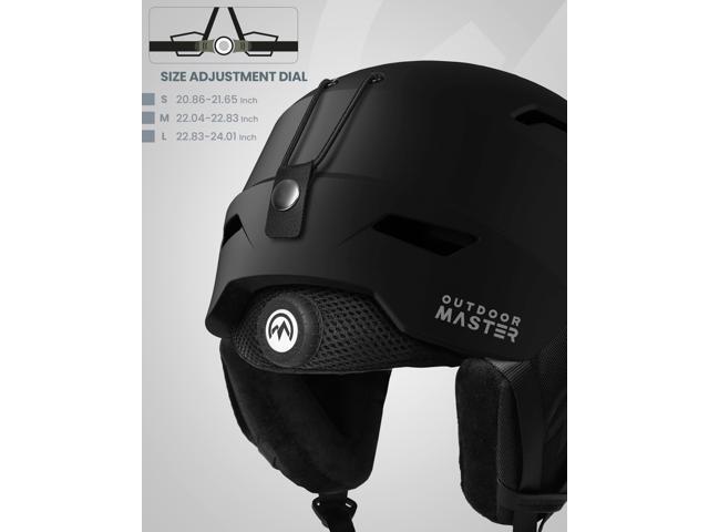 OutdoorMaster Ski Helmet Set,Snowboard Helmet with Goggles for Adults - Durable PC Shell, Protective EPS Foam & 10 Cooling Vents -Snow Helmets for...