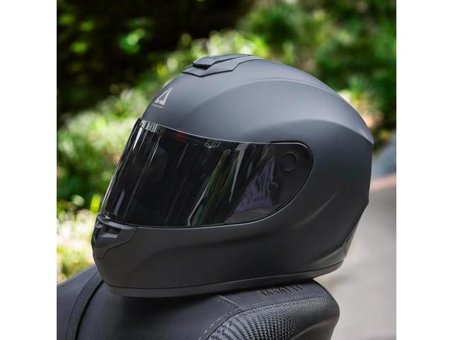 TRIANGLE Motorcycle Helmets Full Face Motorcycle Helmet for Men & Women with Tinted and Clear Visor Meet Dot Approved