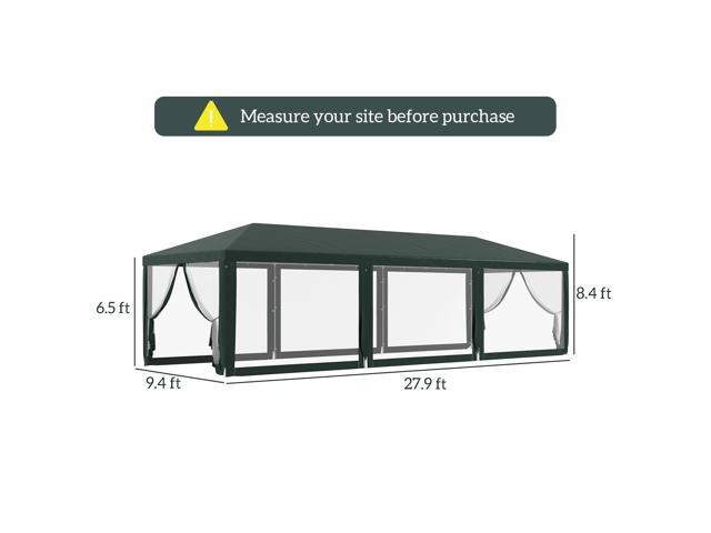 Versatile Shade Shelter,Party Tent,Outdoor Canopy & Gazebo with Removable Sidewalls