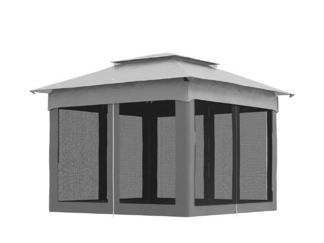 Easy to Setup Foldable Gazebo,Outdoor Patio Pop Up Canopy Gazebo Shelter with Zipper Netting,Carry Bag