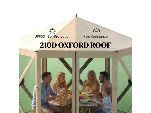 Outdoor Pop Up Gazebo Screen Tent,Modern Camping Canopy Screen House