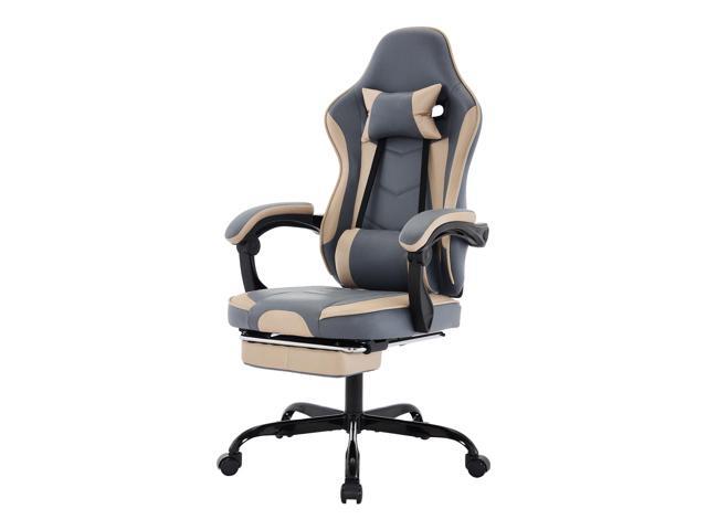 DEWAN Gaming Chair, Ergonomic Computer Chair with Footrest and Massage Lumbar Support, Height Adjustable Swivel Video Game Chair for Adults, 300lb...