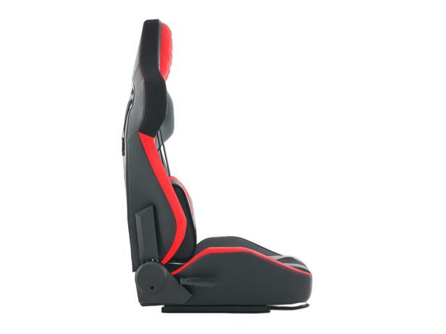 DEWAN Universal PVC Bucket Style Reclinable Sport PU Leather Simulator Racing Seat with Adjustable Lock Slide, Ergonomic Office Chair, Single Pack