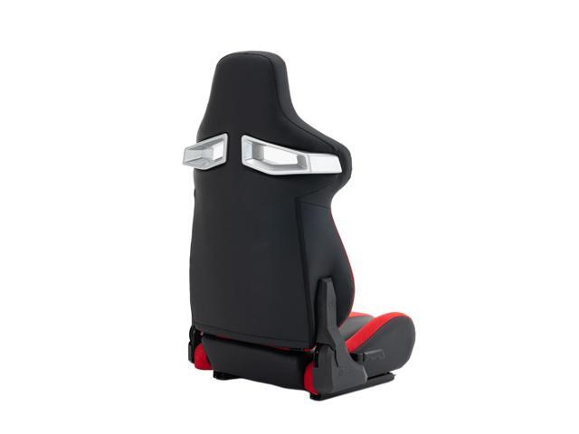 DEWAN Universal PVC Bucket Style Reclinable Sport PU Leather Simulator Racing Seat with Adjustable Lock Slide, Ergonomic Office Chair, Single Pack