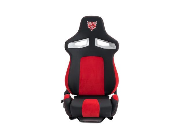 DEWAN Universal PVC Bucket Style Reclinable Sport PU Leather Simulator Racing Seat with Adjustable Lock Slide, Ergonomic Office Chair, Single Pack