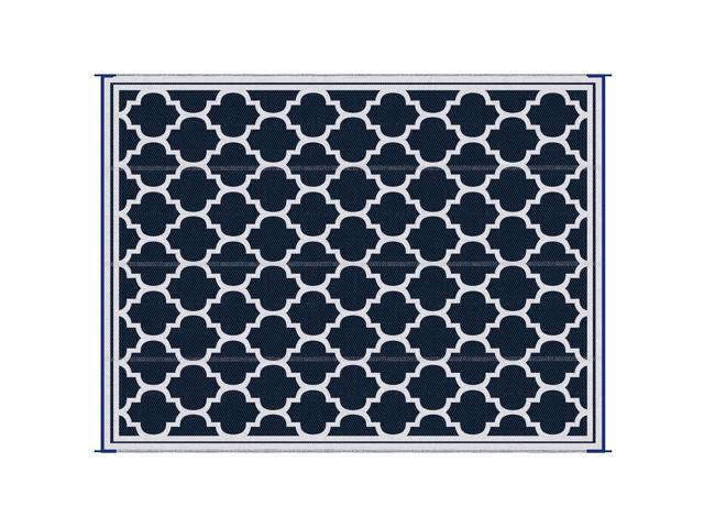 Reversible Outdoor Rug Carpet, 9' x 18' Waterproof Plastic Straw Rug, Portable RV Camping Rugs with Carry Bag, Large Floor Mat for Backyard, Deck,...