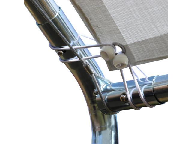 10'x20' Carport Heavy Duty Galvanized Car Canopy with Included Anchor Kit, 3 Reinforced Steel Cables, White