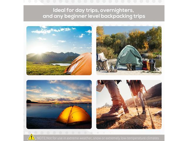 2-3 People Pop Up Camping Tent Waterproof Automatic Instant Tent Portable Cabana Beach Tent with Rainfly, Carry Bag, Windows and Doors, Outdoor...