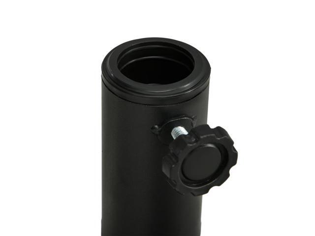 18' Patio Umbrella Base, 40 lbs. Concrete Heavy Duty Umbrella Stand with Metal Umbrella Holder for 1.5' or 2' Umbrella Poles, Round Market Umbrella...