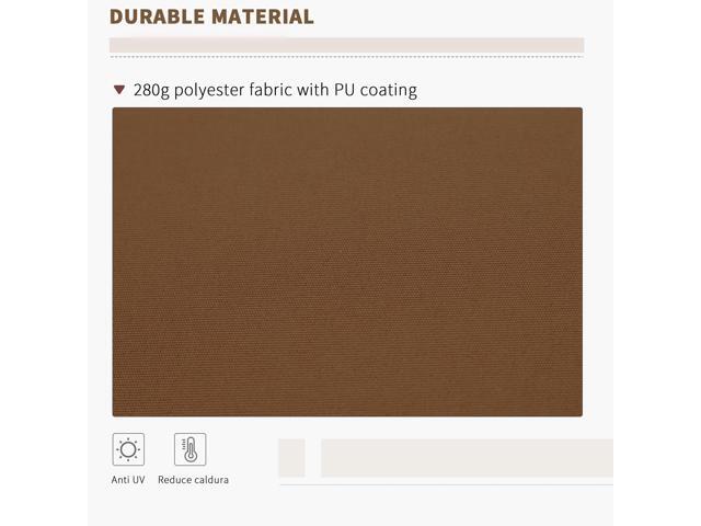 13' x 8' Retractable Awning, Patio Awnings, Sunshade Shelter w/ Manual Crank Handle, UV & Water-Resistant Fabric and Aluminum Frame for Deck,...