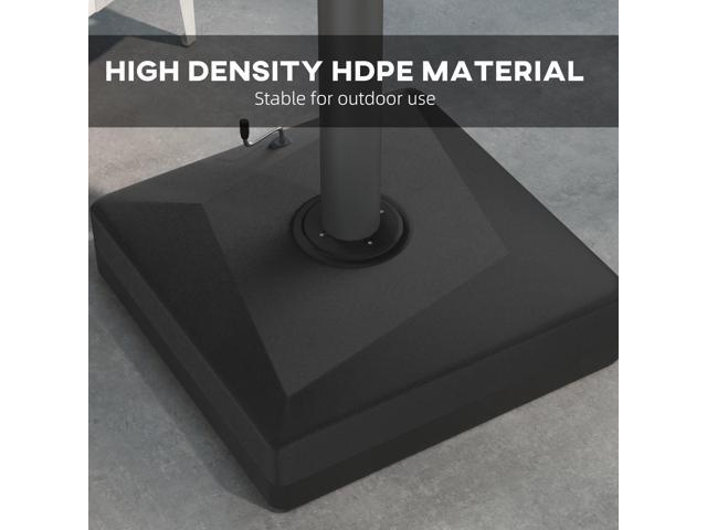 330 lbs. Fillable Umbrella Base for 84D-110V02 Model Umbrella, Heavy Duty Cantilever Umbrella Stand with Lift Wheel, Adjustable Foot Pads, and...