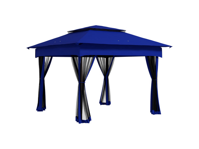 11' x 11' Pop Up Canopy, Outdoor Patio Gazebo Shelter with Removable Zipper Netting, Instant Event Tent w/ 114 Square Feet of Shade and Carry Bag...