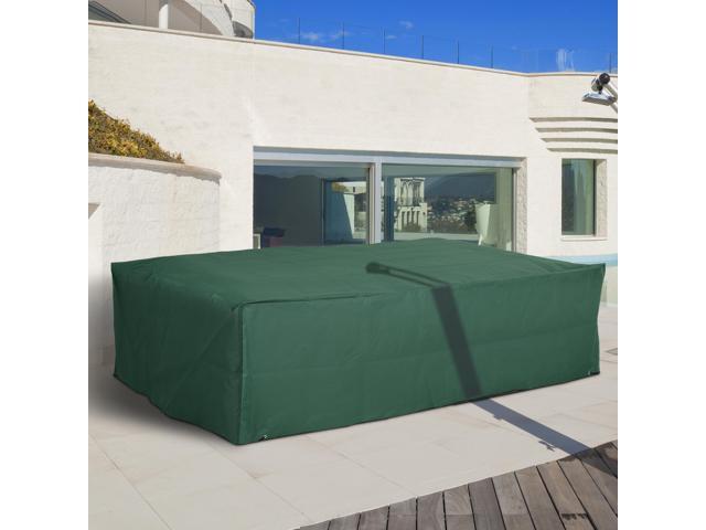 97' x 65' x 26' Heavy Duty Outdoor Sectional Sofa Cover, Waterproof Patio Furniture Cover for Weather Protection, Dark Green