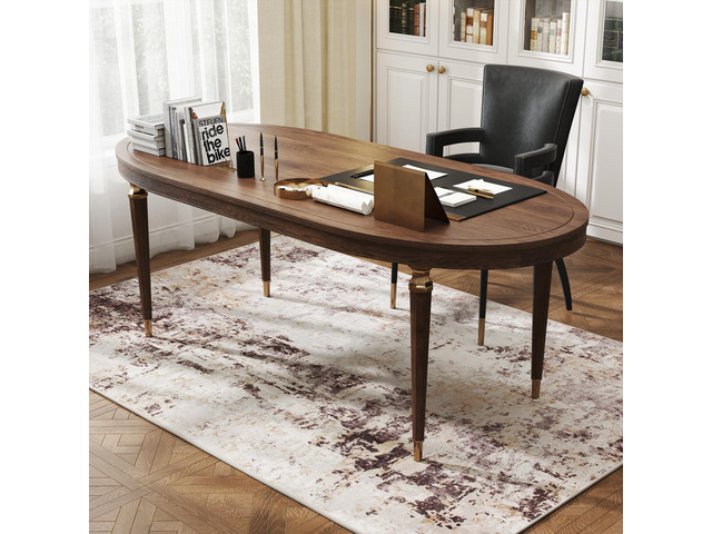 HOMCOM Machine Washable Area Rug 4x6, Non-Slip Modern Abstract Floor Cover Foldable Carpet for Living Room, Bedroom, Dining Room, Mixed-Brown