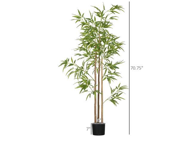 6FT Artificial Bamboo Tree, Faux Decorative Plant in Nursery Pot for Indoor Décor