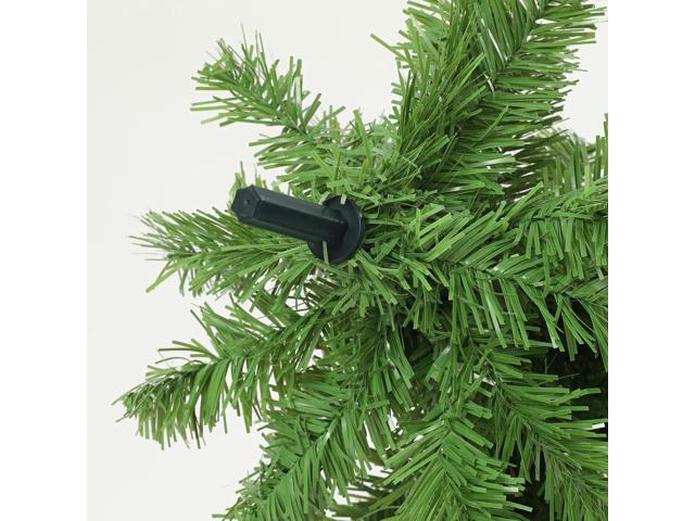 6ft Whimsical Pencil Christmas Tree, Slim Artificial Christmas Tree with Bendable Top, 400 Branch Tips and Metal Base, Home Indoor Party Holiday...