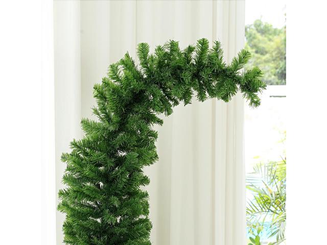6ft Whimsical Pencil Christmas Tree, Slim Artificial Christmas Tree with Bendable Top, 400 Branch Tips and Metal Base, Home Indoor Party Holiday...