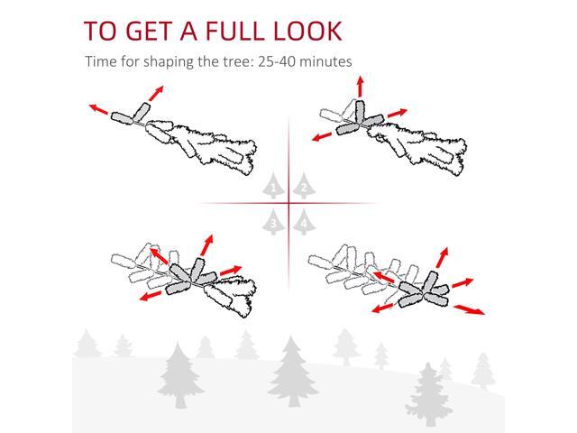 7.5' Tall Unlit Snow-Flocked Slim Artificial Christmas Tree with Realistic Branches and 738 Tips