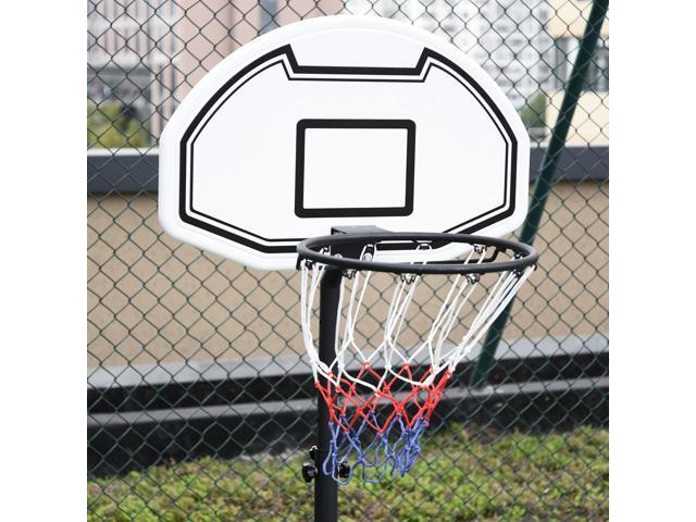 Poolside Basketball Hoop Stand Portable Basketball System Goal, Adjustable Height 3'-4', 30' Backboard