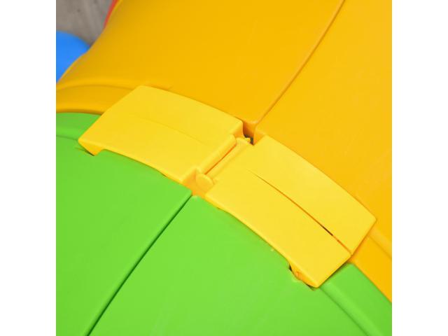 Caterpillar Tunnel for Kids, Outdoor Indoor Climb and Crawl Through, Play Equipment for Toddler 3-6, 4 Sections, for Daycare, Preschool,...