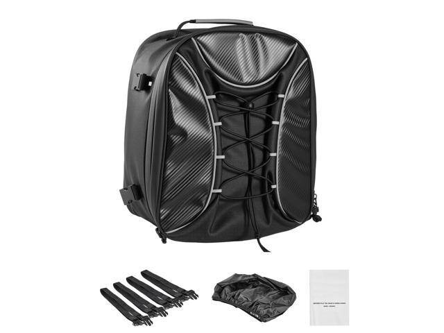 Motorcycle Tail Bag, 22-34 L Expandable Motorcycle Rear Seat Bag with Waterproof Rain Cover, Outdoor Sports Motorbike Luggage Storage Backpack...