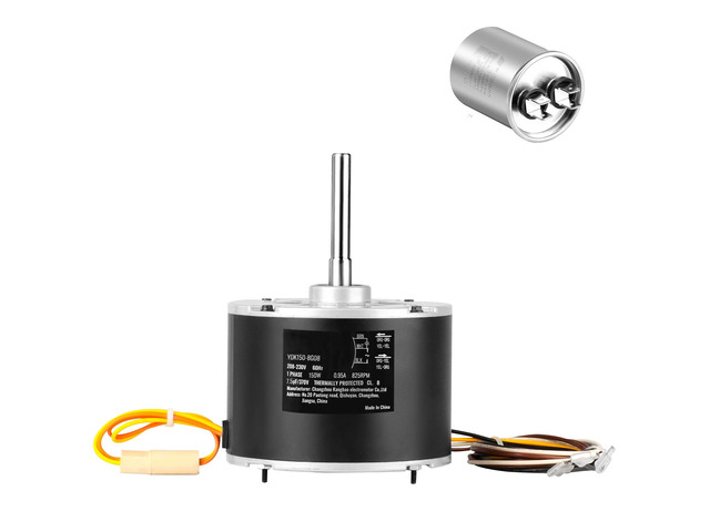 Condenser Fan Motor 5KCP39GFS166S, 3S003, 1/5 HP 208-230V, 825RPM, OEM Standard Upgraded Replacement Condenser Motor Reversible Rotating,...