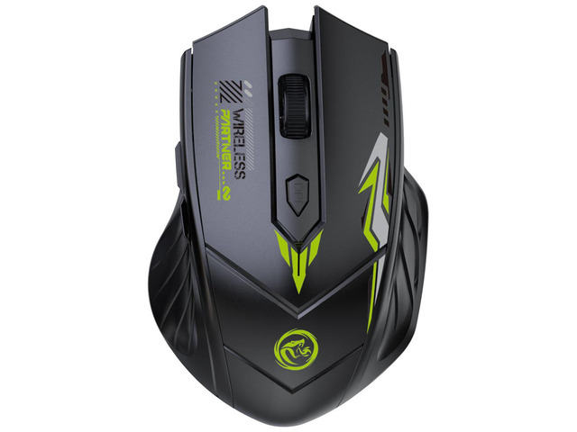 Bluetooth Mouse 2.4G USB Dual Mode Gaming Computer Rechargeable Wireless Mouse Black