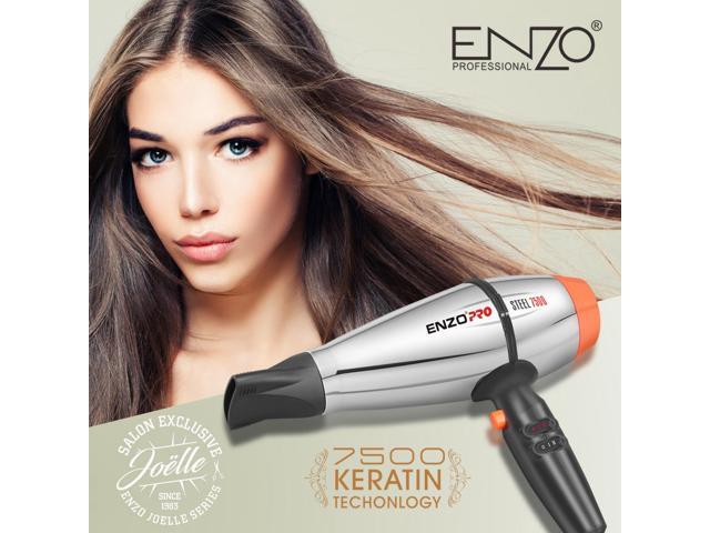 Brushless motor hot and cold air, high-power three-speed household stainless steel hair dryer