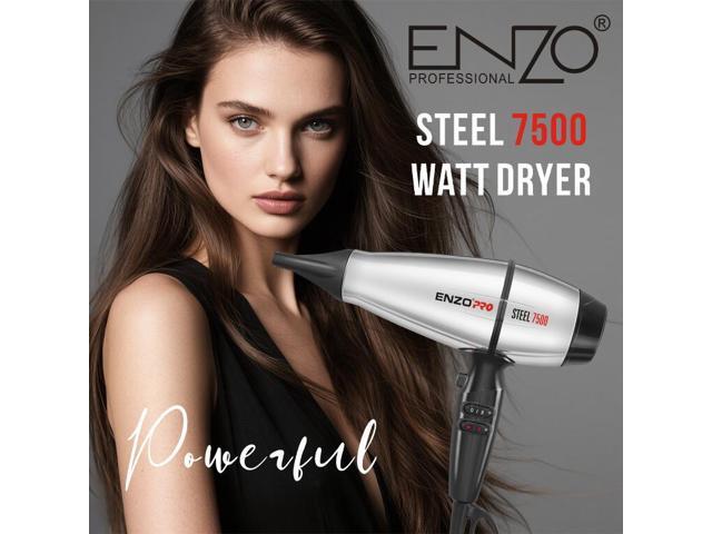 Metal hair dryer with high airflow, European standard, quick-drying, suitable for home use.