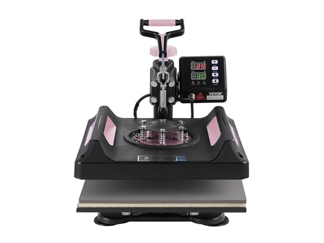 8 in 1 Heat Press Machine 15x15 in 30oz Tumbler Press T-Shirts Black