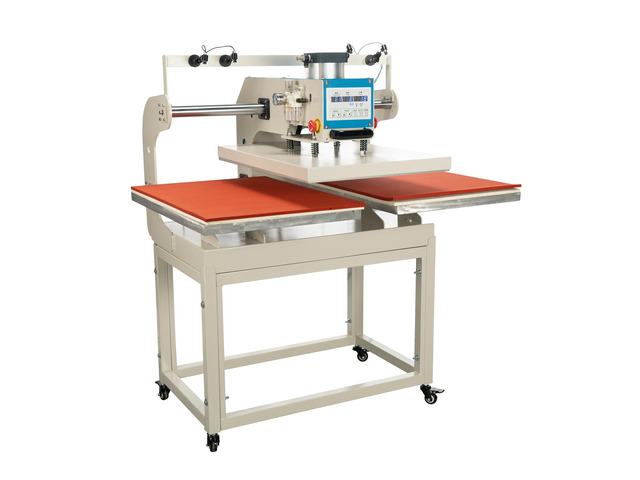20 x 28 pneumatic up sliding dual platen heat press machine with infrared positioning