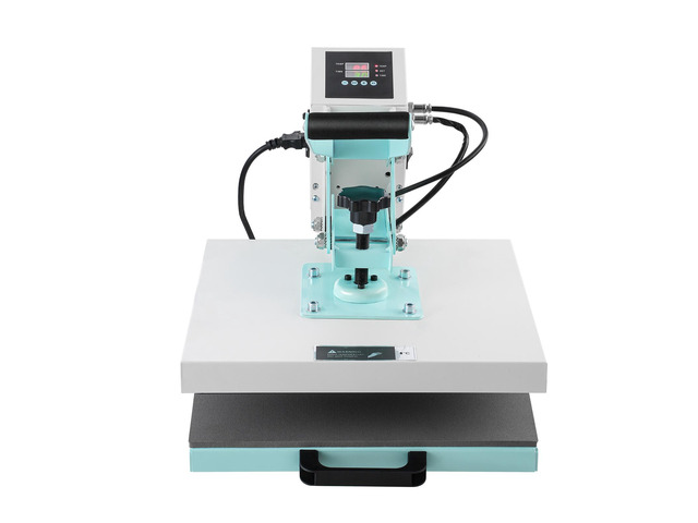 Heat Press Machine 15x15 in Slide Out Heat Transfer Machine T-Shirts Green