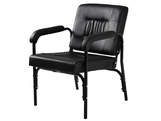 Barber Chair Reclining Shampoo Chair for Barber & Hair Stylist Chair,Auto Recline Spa Beauty Equipment, Black