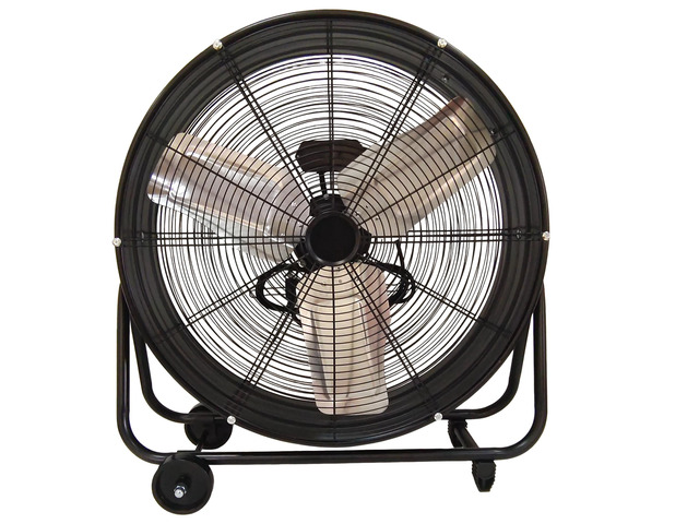 24 in. Heavy Duty Metal Industrial Drum Fan, 24 inch High Velocity Shop Fan, Pure Copper Wiring Motor, Aluminum Blade, 2 Speed Large Floor Fan for...
