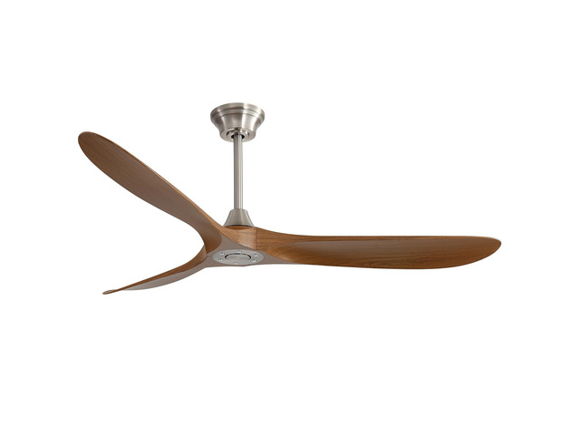 60 Inch Indoor Modern Ceiling Fan With 6 Speed Remote Control 3 Solid Wood Blade For Living Room