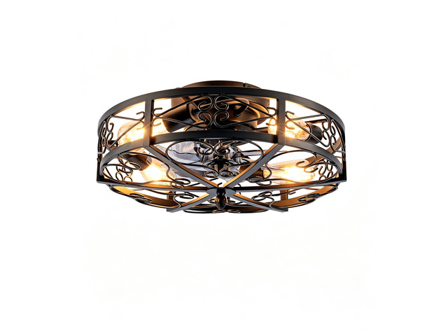 20'' Mounting Type Ceiling Fan ,Reversible Motor, DC Remote Control,6 Speed Ceiling Fan,Timing, for Living Room, Bedroom, or Dining Room-NOT...