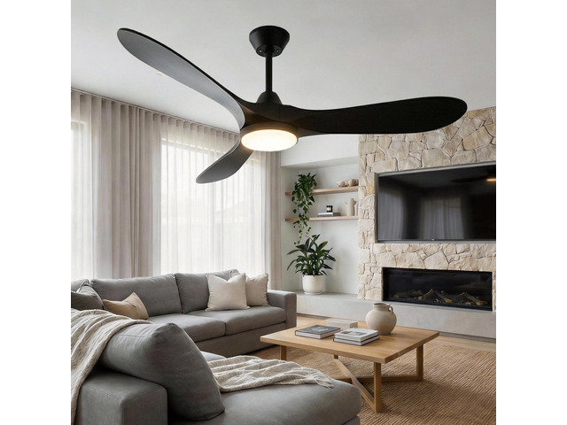 Roomratv Ceiling Fans with Lights and Remote Control,Quiet Noiseless Reversible DC Motor,6 Speeds,Timers, 3 CCT, Indoor Use, Plastic Blades,52 Inch...