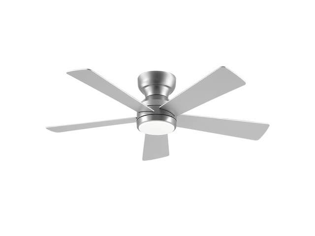 46 Inch 5 PCS Plywood Blades Ceiling Fan With Light Kit 3 Color LED Light Source, DC 6 Speed,Remote Control Ceiling Fan for Patio Living Room,...