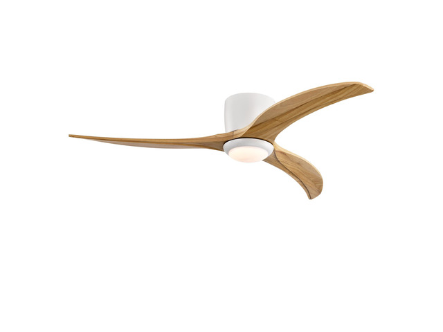 52' Solid Wood Blades Ceiling Fan With Light with Remote Control, Noiseless Reversible Motor, 6 Speed, for Patio Living Room,...