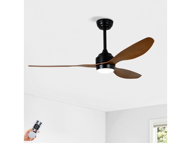 52' Ceiling Fan with Lights Quiet DC Motor 3 ABS Blade Ceiling Fans 6 Speed Levels,Reversible Ceiling Fan, for Patio Living Room, Bedroom,...