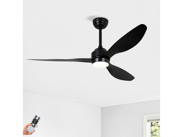 52' Ceiling Fan with Lights Quiet DC Motor 3 ABS Blade Ceiling Fans 6 Speed Levels,Reversible Ceiling Fan, for Patio Living Room, Bedroom,...
