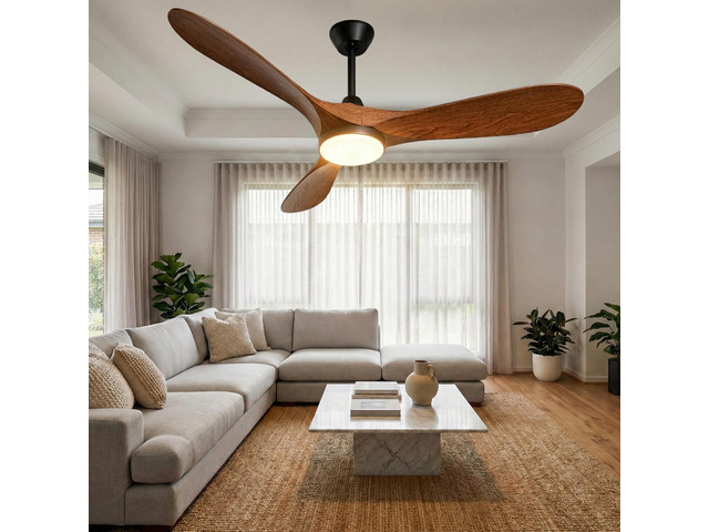 Roomratv Ceiling Fans with Lights and Remote Control,Quiet Noiseless Reversible DC Motor,6 Speeds,Timers, 3 CCT, Indoor Use, Plastic Blades,52 Inch...