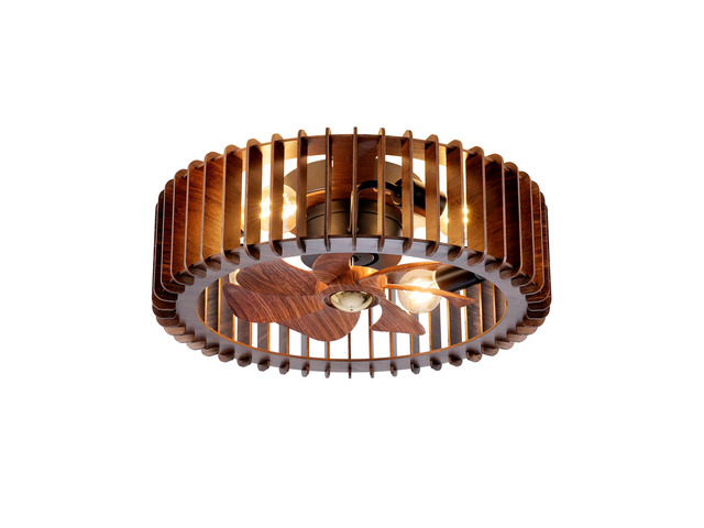 20' Modern Flush Mount Fan Light,Ceiling Fans with Lights(NO INCLUDED BULBS) and Remote Control, 6 Speeds, Quiet DC Motor For Living room,...
