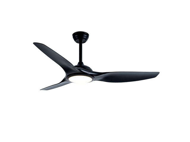 52 Inch ABS Blades Ceiling Fan With Light Kit ( LED Light Source),DC 6 Speed,Remote Control,Adjustable Height Ceiling Fan for Patio Living Room,...