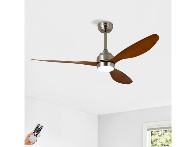 52' Ceiling Fan with Lights Quiet DC Motor 3 ABS Blade Ceiling Fans 6 Speed Levels,Reversible Ceiling Fan, for Patio Living Room, Bedroom,...