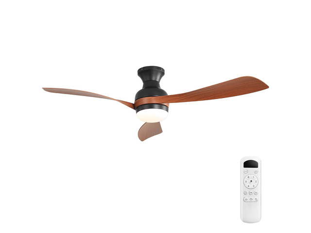 52' Ceiling Fan with Lights, Quiet DC Motor Reversible, Dimmable LED with Memory, Timer Function