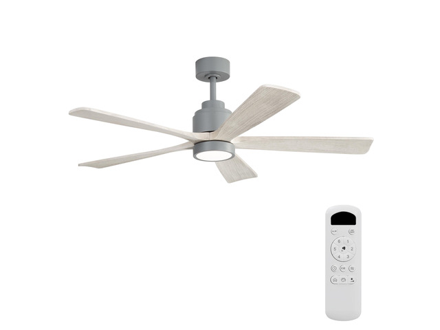 52 Inch Ceiling Fan with Light, 6-Speed Quiet Remote Control, Dimmable LED, for Living Room, Bedroom and other Indoor